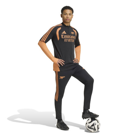 Sweat zippé Arsenal noir orange
