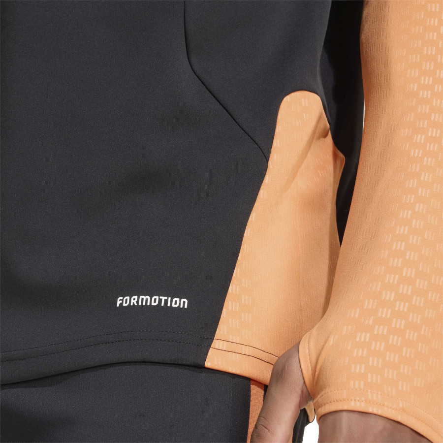 Sweat zippé Arsenal noir orange