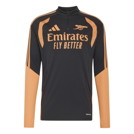 Sweat zippé Arsenal noir orange