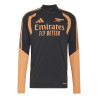Sweat zippé Arsenal noir orange