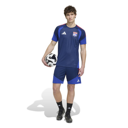 Short entraînement OL bleu rouge