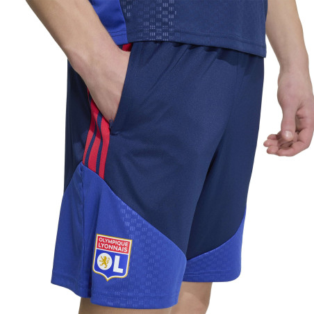 Short entraînement OL bleu rouge