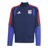 Sweat zippé junior OL bleu rouge