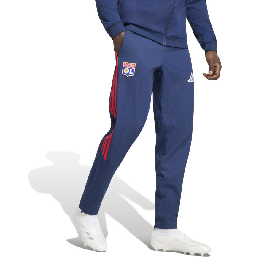 Pantalon survêtement OL woven bleu rouge