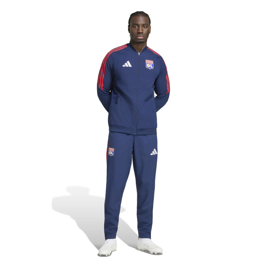 Pantalon survêtement OL woven bleu rouge