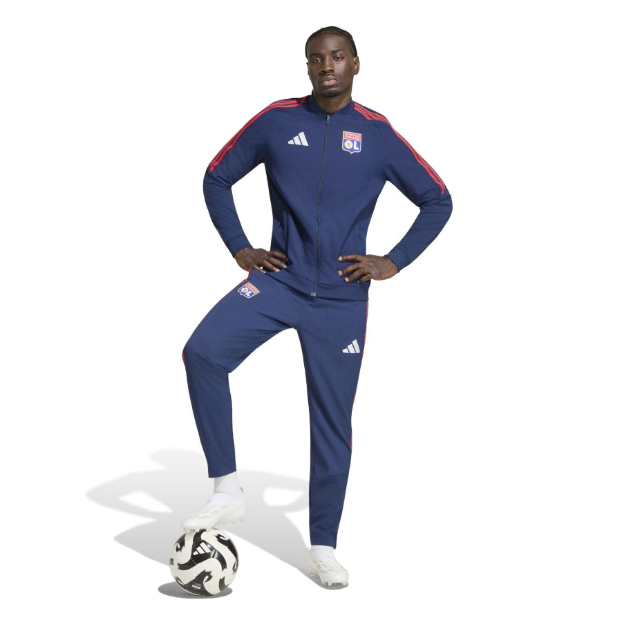 Pantalon survêtement OL woven bleu rouge