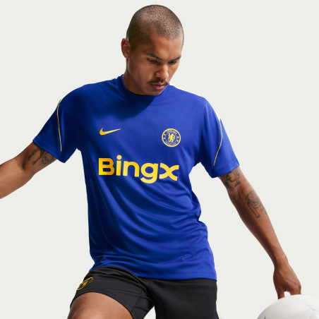 Maillot entraînement Chelsea Strike bleu jaune