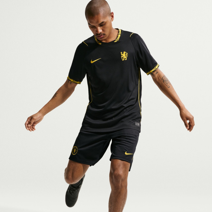 Short entraînement Chelsea Strike noir jaune
