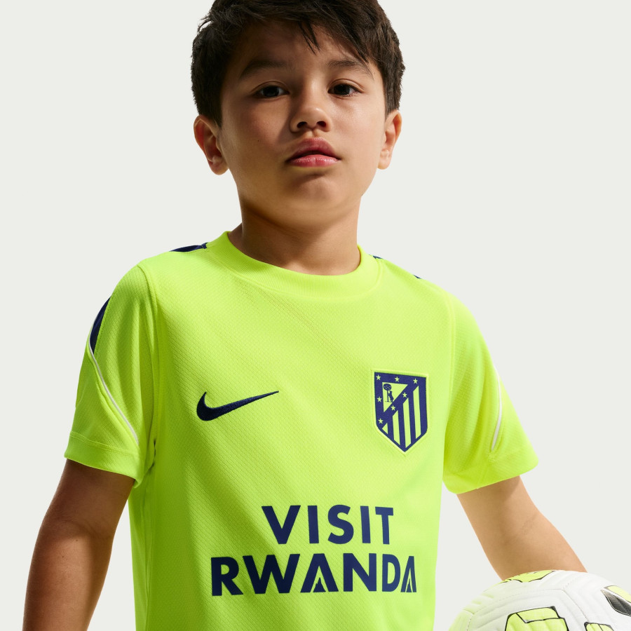 Maillot entraînement junior Atlético Madrid Strike jaune
