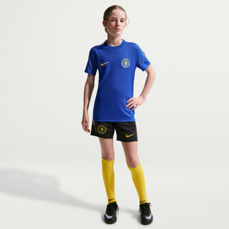 Maillot entraînement junior Chelsea Strike bleu jaune