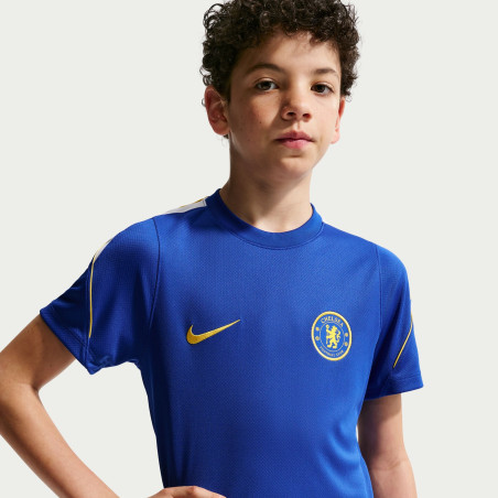 Maillot entraînement junior Chelsea Strike bleu jaune