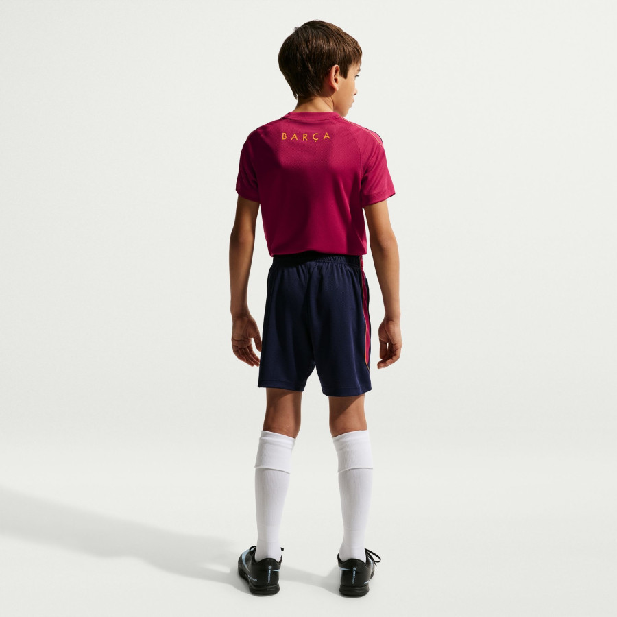 Short entraînement junior FC Barcelone Strike bleu rouge