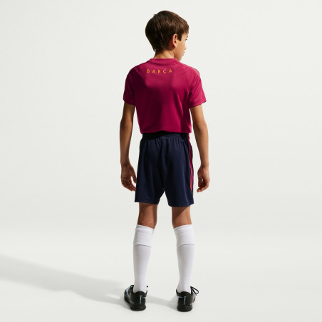 Short entraînement junior FC Barcelone Strike bleu rouge