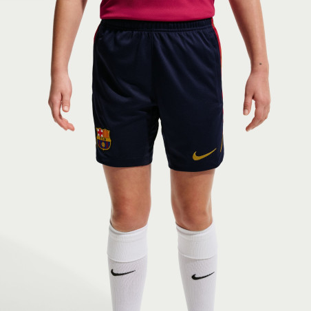 Short entraînement junior FC Barcelone Strike bleu rouge