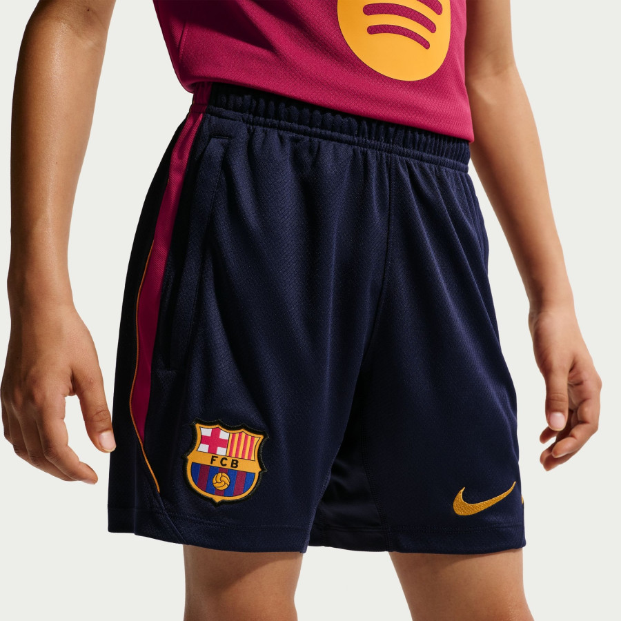 Short entraînement junior FC Barcelone Strike bleu rouge