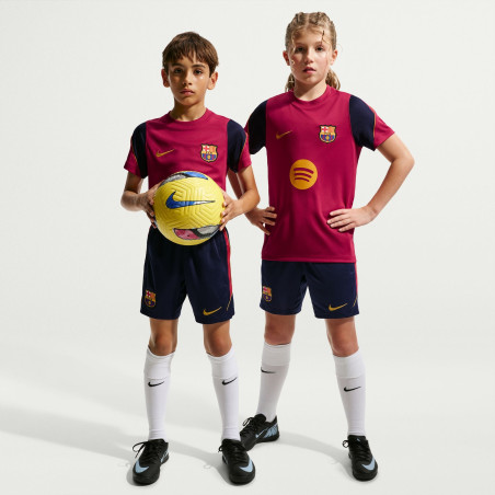 Short entraînement junior FC Barcelone Strike bleu rouge