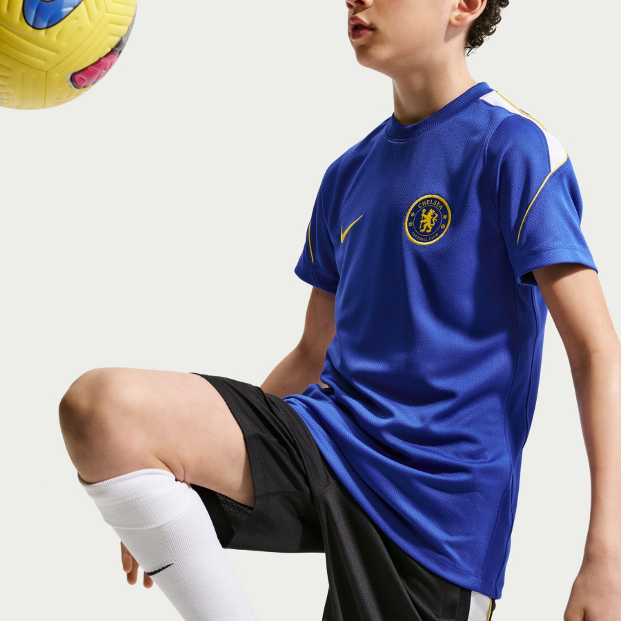 Short entraînement junior Chelsea Strike noir jaune