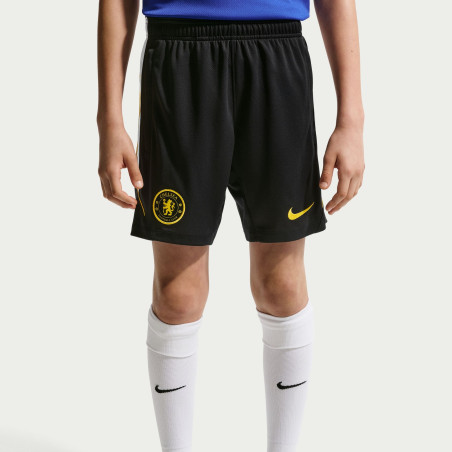 Short entraînement junior Chelsea Strike noir jaune
