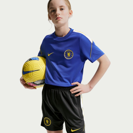 Short entraînement junior Chelsea Strike noir jaune