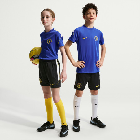 Short entraînement junior Chelsea Strike noir jaune
