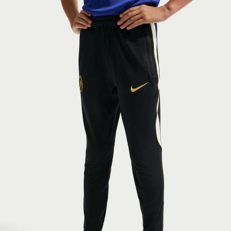 Pantalon survêtement junior Chelsea Strike noir jaune