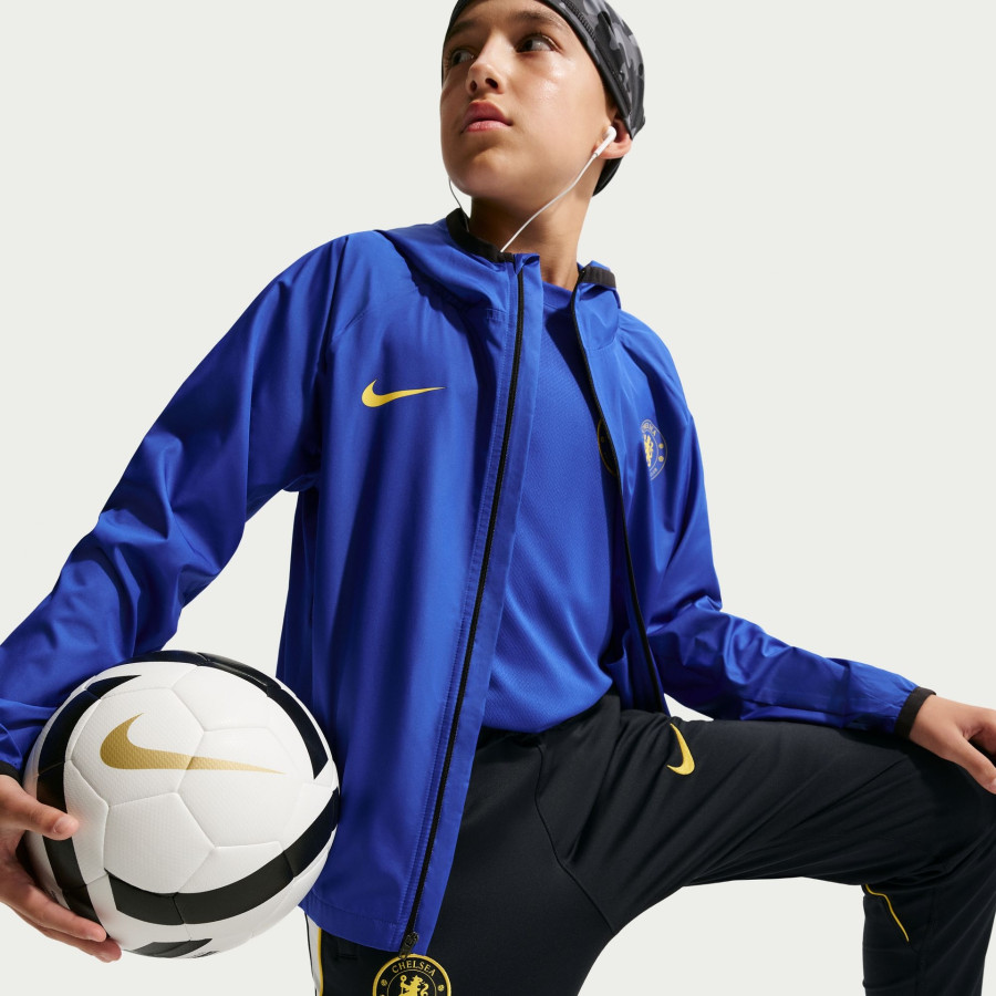 Pantalon survêtement junior Chelsea Strike noir jaune