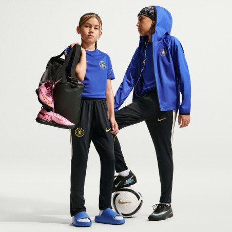 Pantalon survêtement junior Chelsea Strike noir jaune