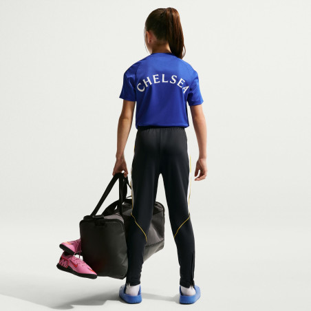 Pantalon survêtement junior Chelsea Strike noir jaune
