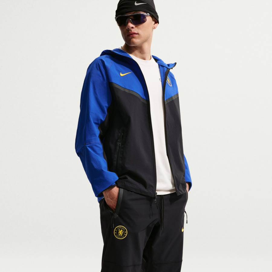 Pantalon survêtement Chelsea Tech Woven noir jaune