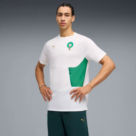T-shirt Maroc PumaTech blanc vert