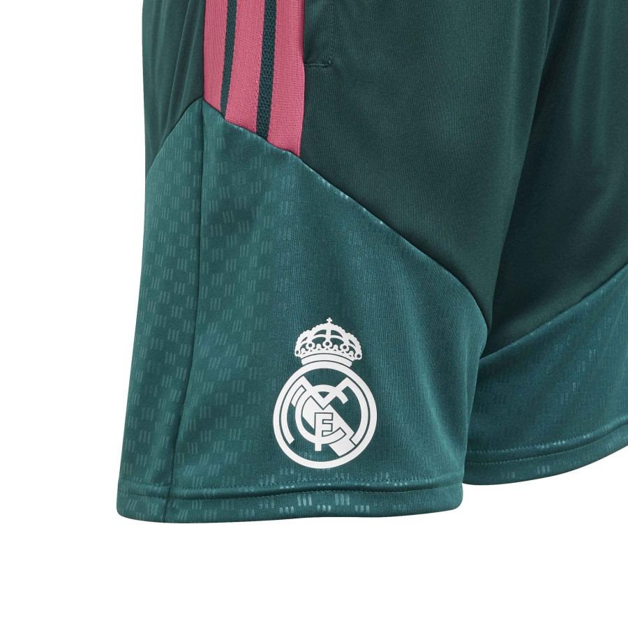 Short entraînement junior Real Madrid vert rose