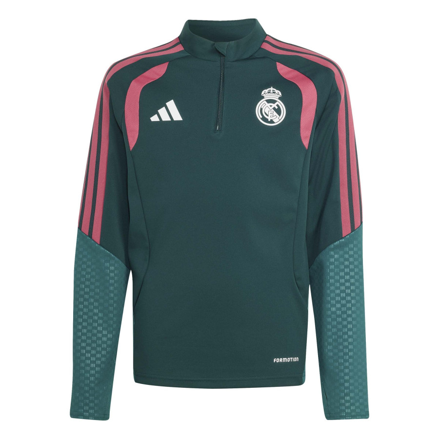 Sweat zippé junior Real Madrid vert rose