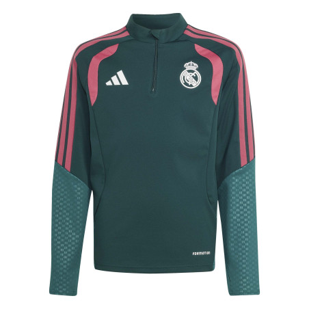 Sweat zippé junior Real Madrid vert rose