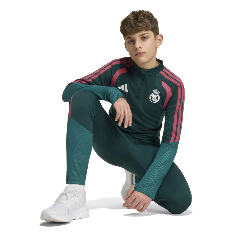 Sweat zippé junior Real Madrid vert rose