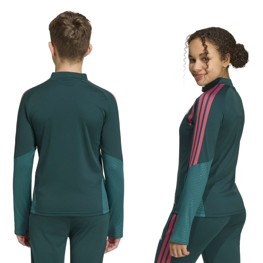 Sweat zippé junior Real Madrid vert rose