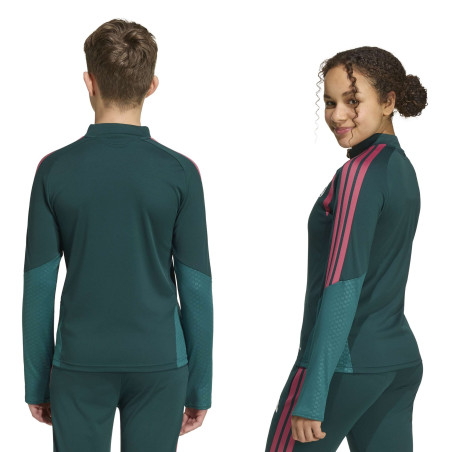 Sweat zippé junior Real Madrid vert rose