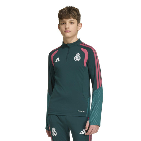 Sweat zippé junior Real Madrid vert rose