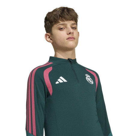 Sweat zippé junior Real Madrid vert rose