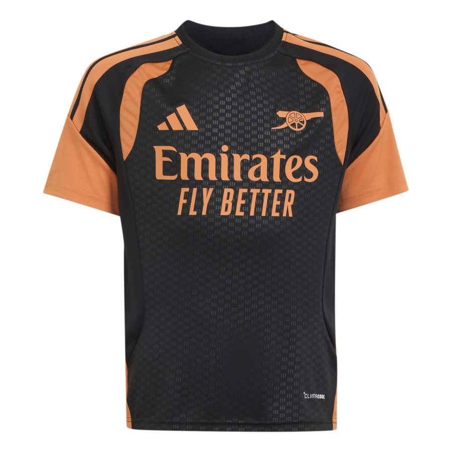 Maillot entraînement junior Arsenal noir orange