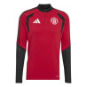 Sweat zippé Manchester United rouge gris