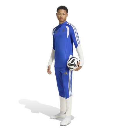 Sweat zippé Juventus bleu blanc