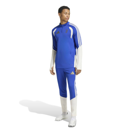 Sweat zippé Juventus bleu blanc