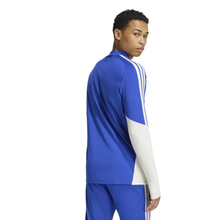 Sweat zippé Juventus bleu blanc