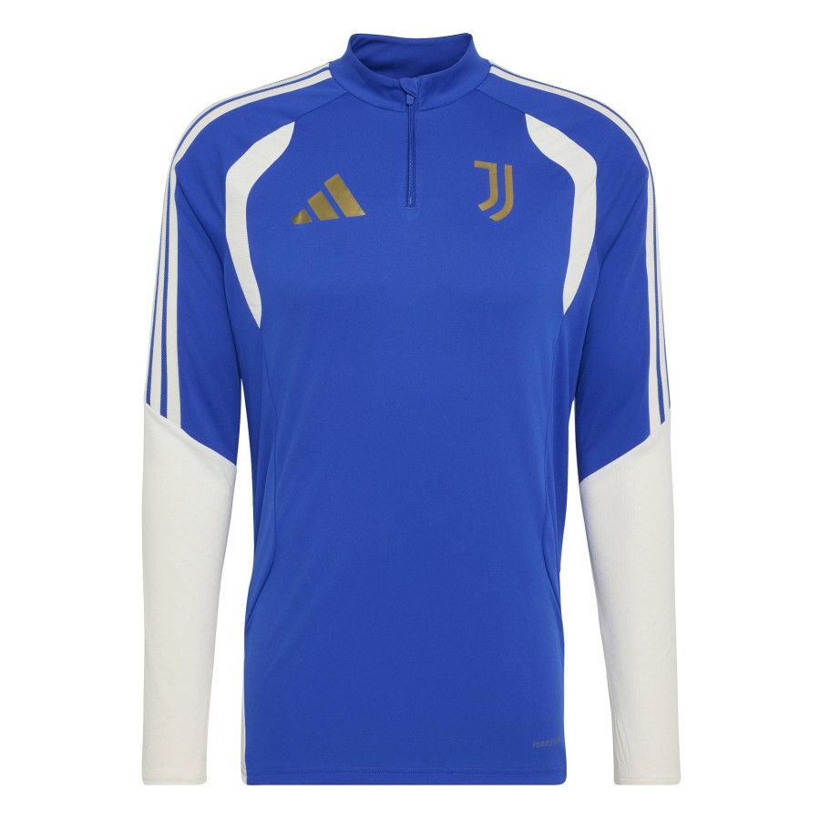 Sweat zippé Juventus bleu blanc