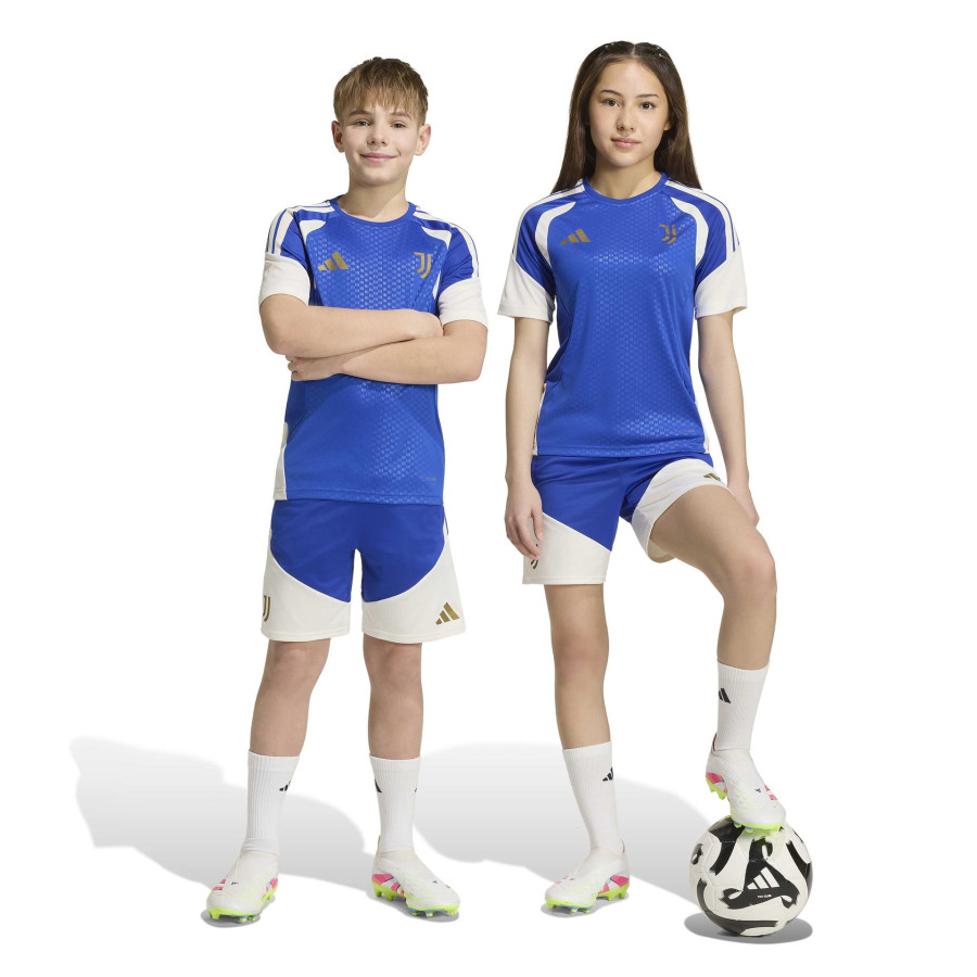 Short entraînement junior Juventus bleu blanc
