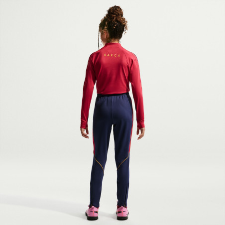 Pantalon survêtement junior FC Barcelone Strike bleu rouge