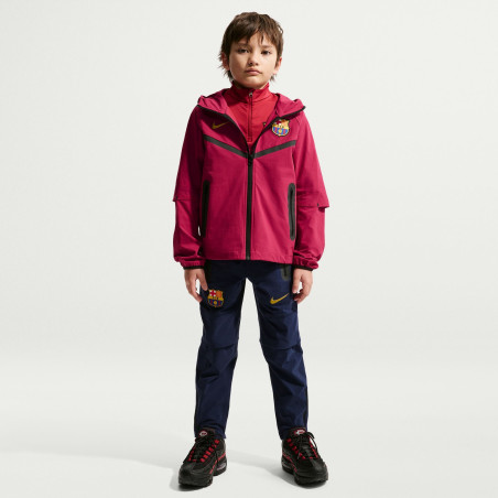 Veste survêtement junior FC Barcelone Tech Woven rouge