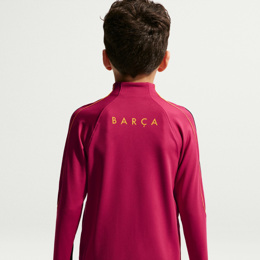 Sweat zippé junior FC Barcelone Strike rouge