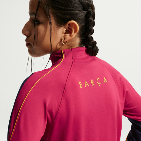 Sweat zippé junior FC Barcelone Strike rouge