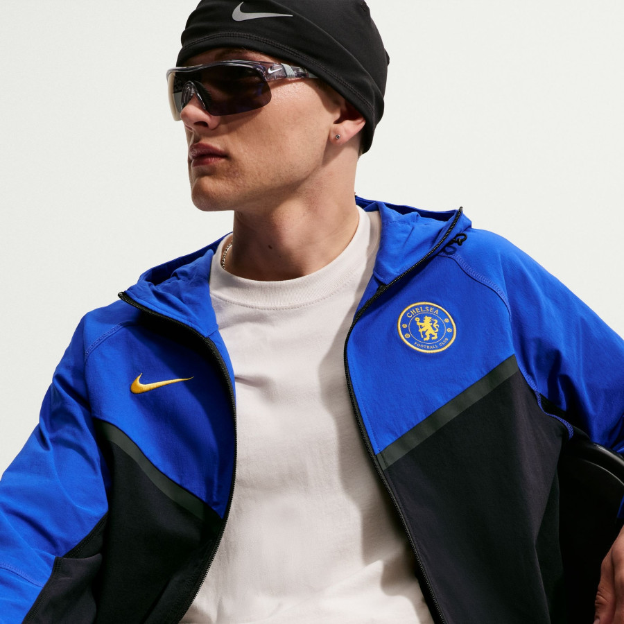 Veste survêtement Chelsea Tech Woven noir bleu
